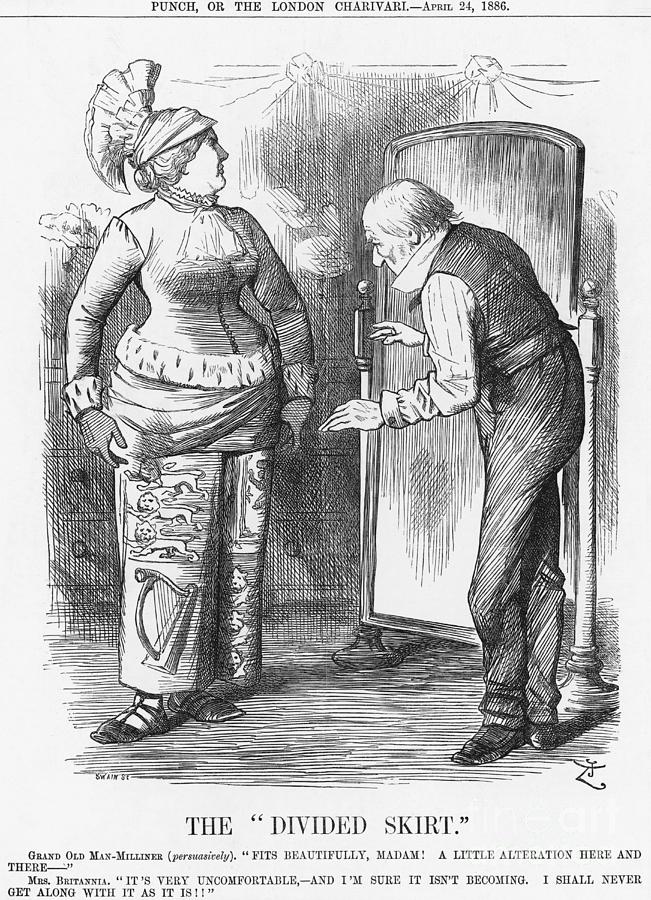 The Divided Skirt, 1886. Artist Joseph Drawing by Print Collector