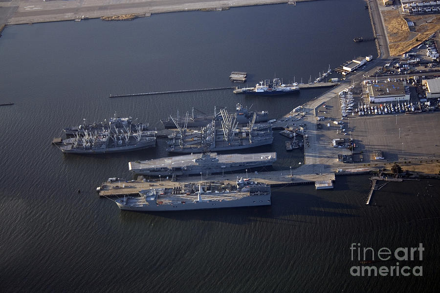 The Docks at Alameda NAS, California Photograph by Wernher Krutein ...