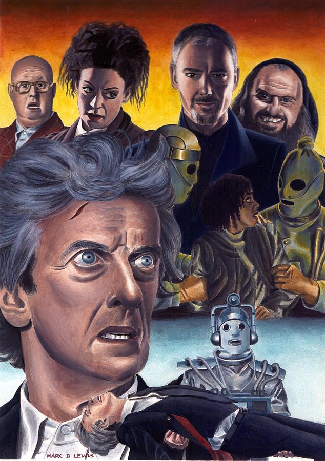 Dr Who Painting - The Doctor Falls by Marc D Lewis Dr Who Painting - The Doctor Falls by Marc D Lewis