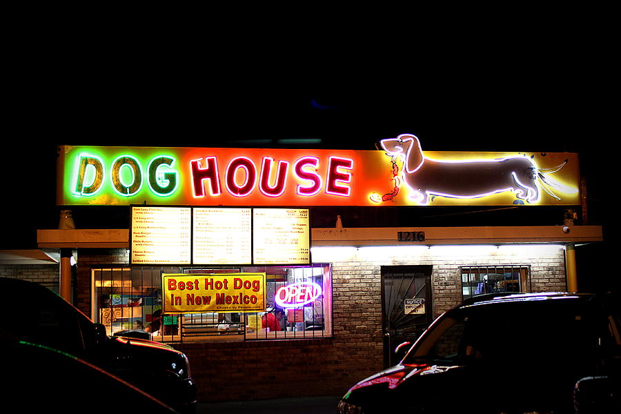 The Dog House Drive-In, Albuquerque Digital Art by Matt Richardson - Pixels