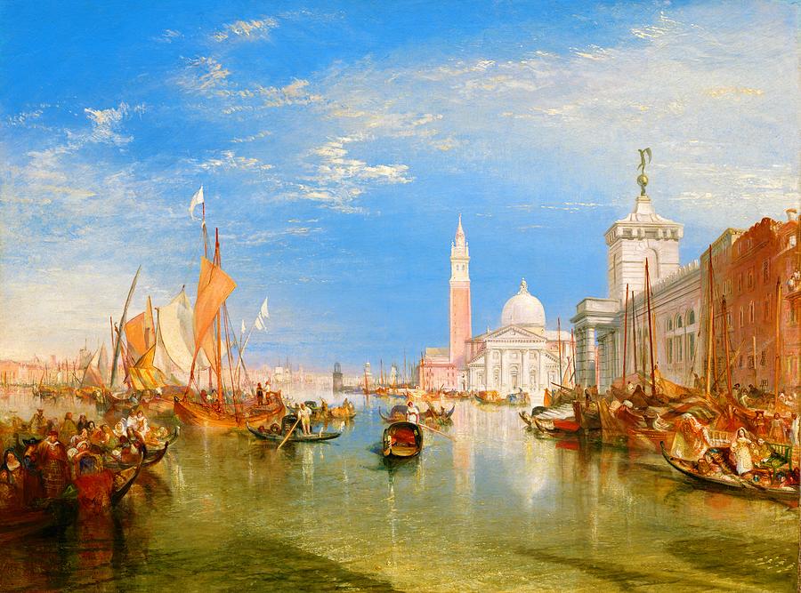 The Dogana and San Giorgio Maggiore - Digital Remastered Edition Painting by Joseph Mallord William Turner