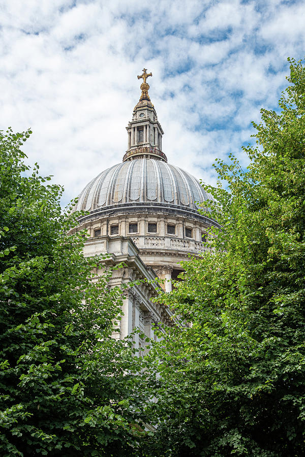 The dome of St Pauls Cathedral in London Photograph by Michalakis Ppalis