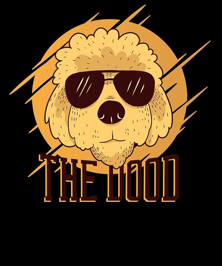 The Dood Cute Goldendoodle Dolden Retreiver Digital Art by Jonathan Golding