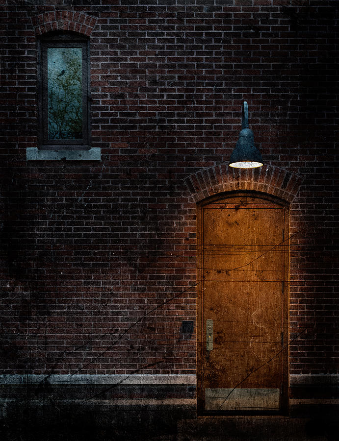 Brick Photograph - The Door by Hattie Stamer