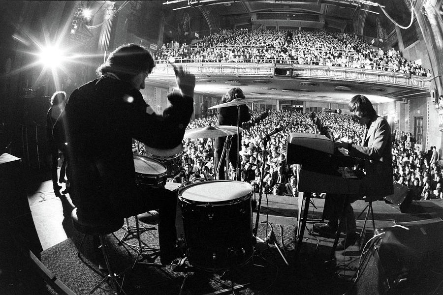Jim Morrison Photograph - The Doors on Stage by Yale Joel