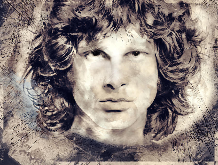 Rock And Roll Digital Art - The Doors by Tim Palmer