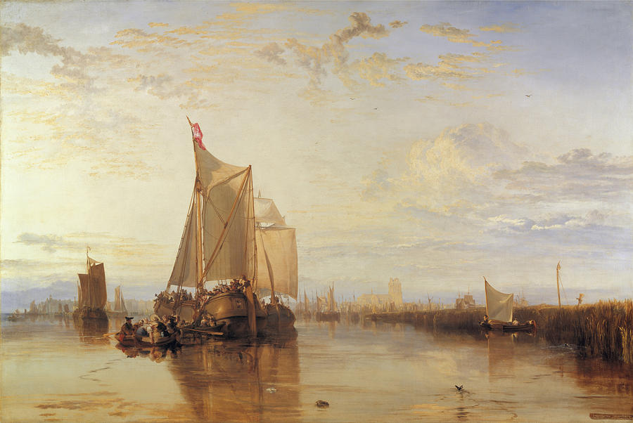 The Dort Packet-Boat from Rotterdam Becalmed  Painting by Joseph Mallord William Turner