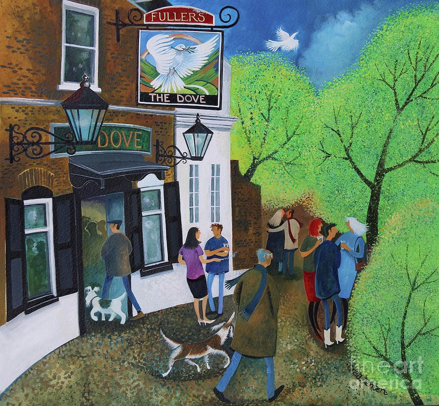 The Dove Pub Hammersmith Painting by Lisa Graa Jensen
