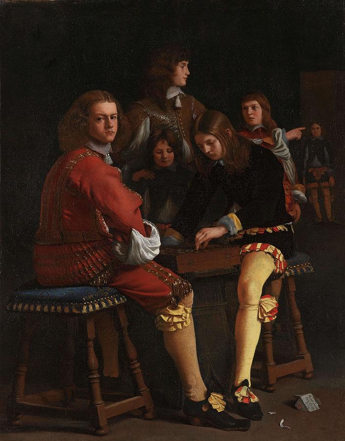 The Draughts Players. Painting by Michael Sweerts