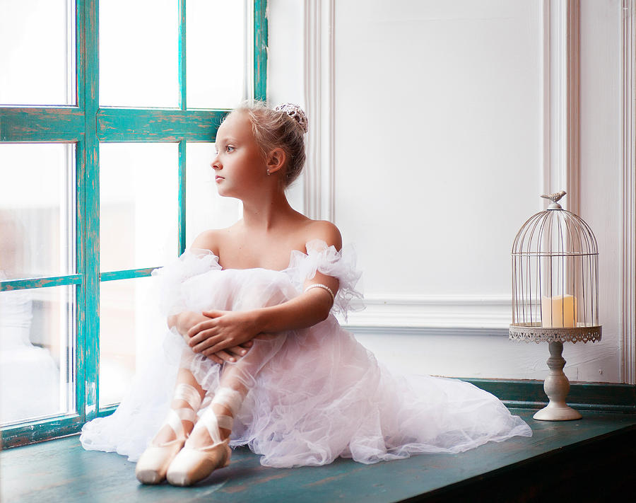 Portrait Photograph - The Dreams Of This Young Ballerina by Alina Lankina