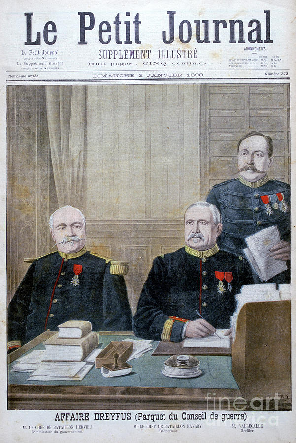 The Dreyfus Affair, 1898. Artist Henri Drawing by Print Collector