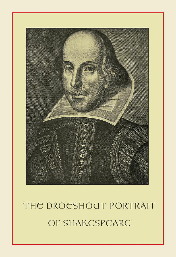 The Droeshent Portrait of Shakespeare Painting by Martin Droeshout