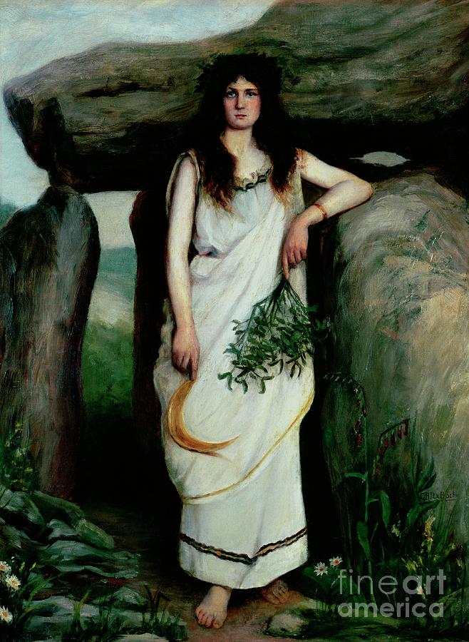 The Druidess Painting by Armand Laroche