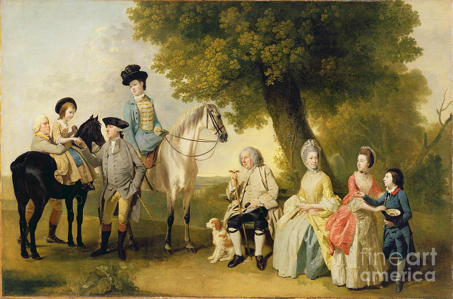 The Drummond Family, C.1769 Painting by Johann Zoffany