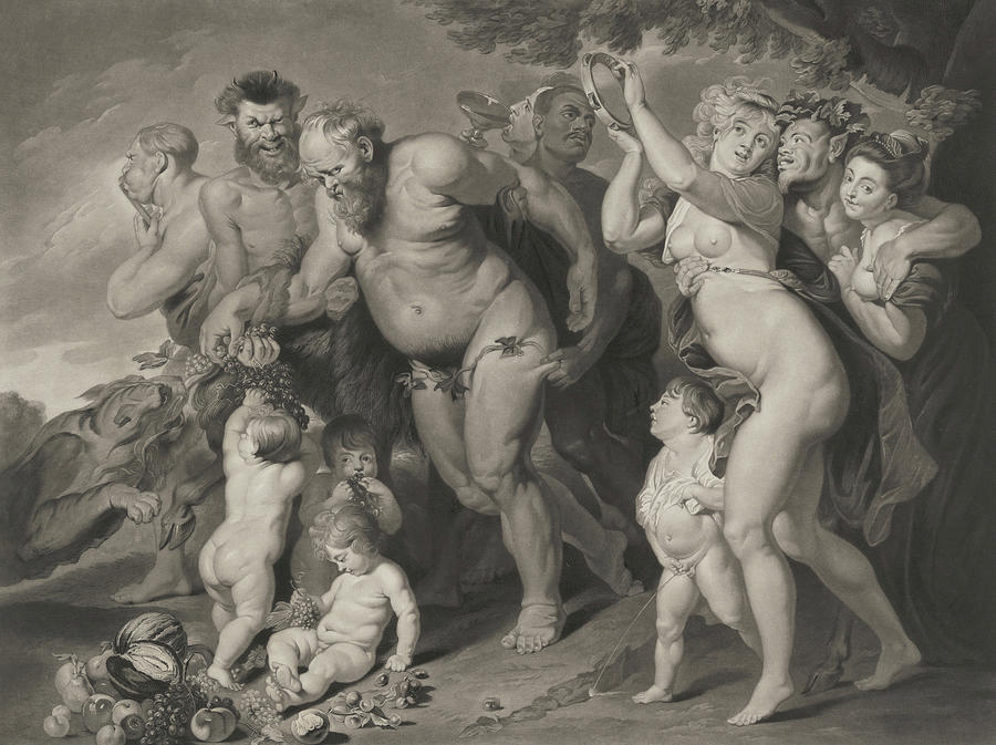 Paul Rubens Painting - The Drunken Silenus by Rubens
