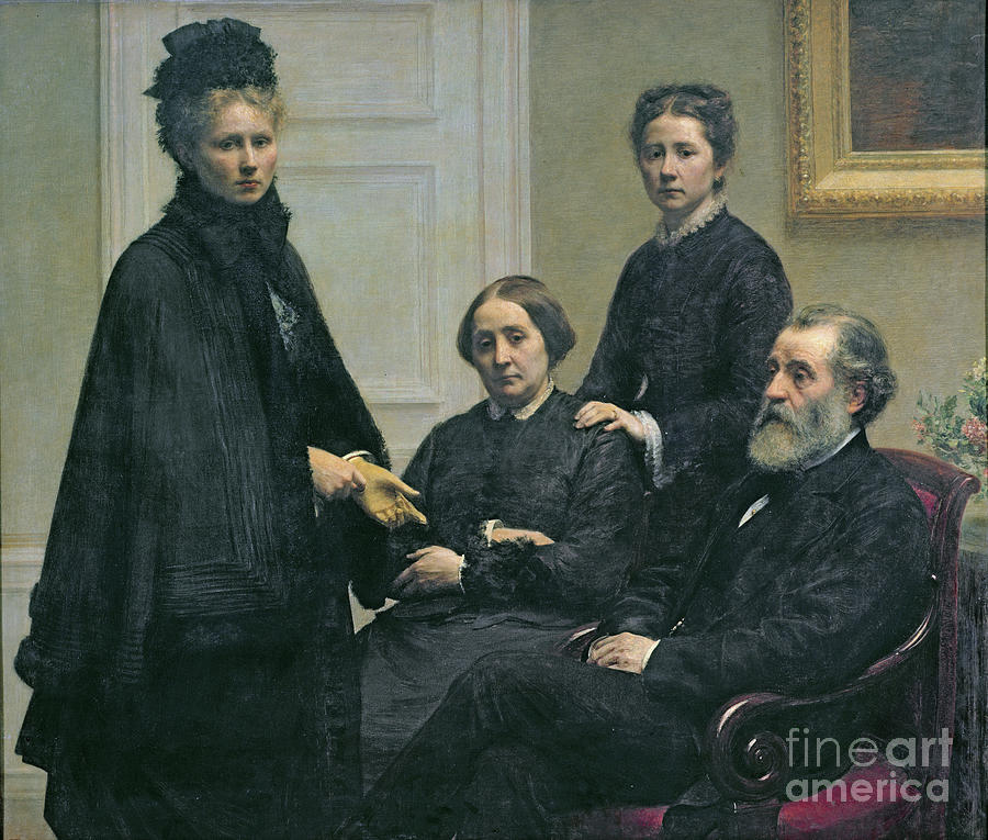 The Dubourg Family, 1878 Painting by Henri Fantin-Latour