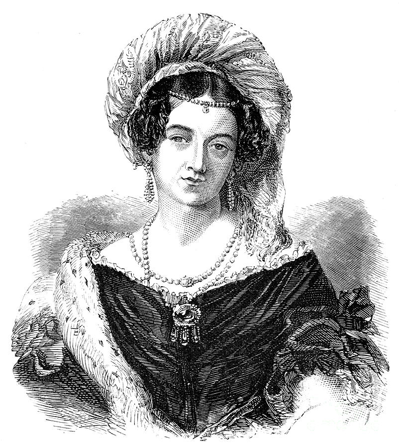 The Duchess Of Kent, Marie Victoria Drawing by Print Collector