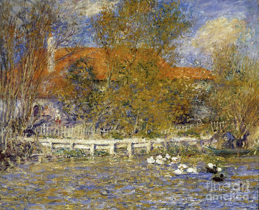 The Duck Pond, 1873 By Renoir Painting by Pierre Auguste Renoir