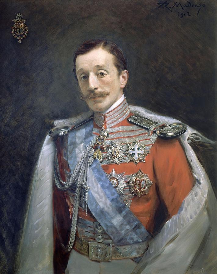 The Duke of Alba, 20th century. RAIMUNDO DE MADRAZO . ALBA DUQUE DE XVII. Painting by Raimundo de Madrazo y Garreta -1841-1920-