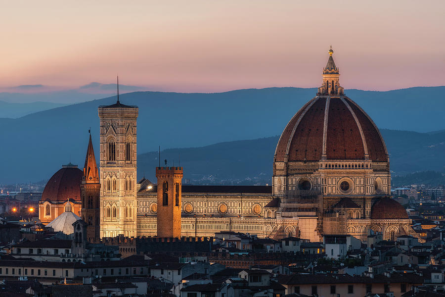 Sunset Photograph - The Duomo by Randy Lemoine