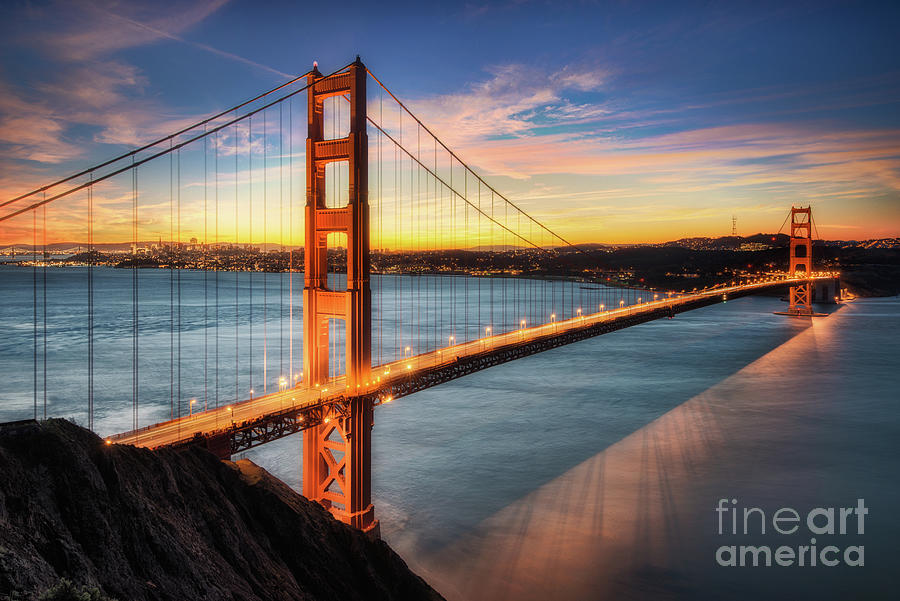 The Dusk Of Golden Gate Bridge Photograph by Stanley Chen Xi, Landscape And Architecture Photographer