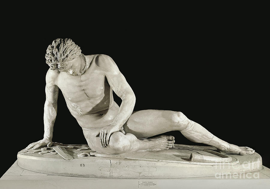Nude Photograph - The Dying Gaul Sculpture by Roman School