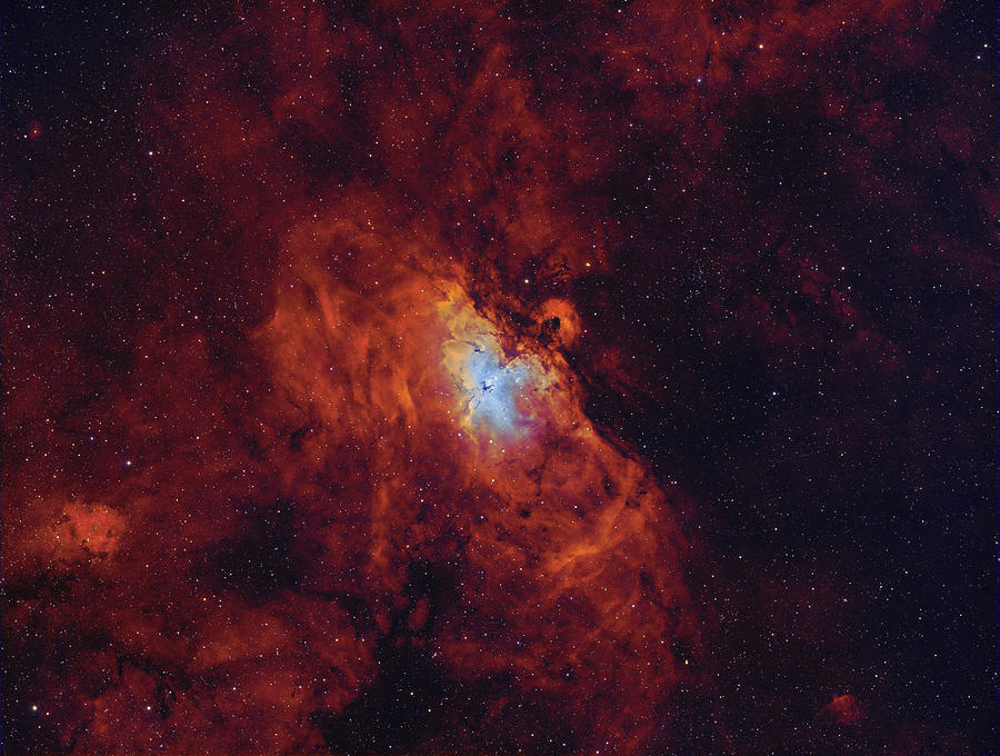 Space Photograph - The Eagle Nebula In Serpens by Roberto Colombari