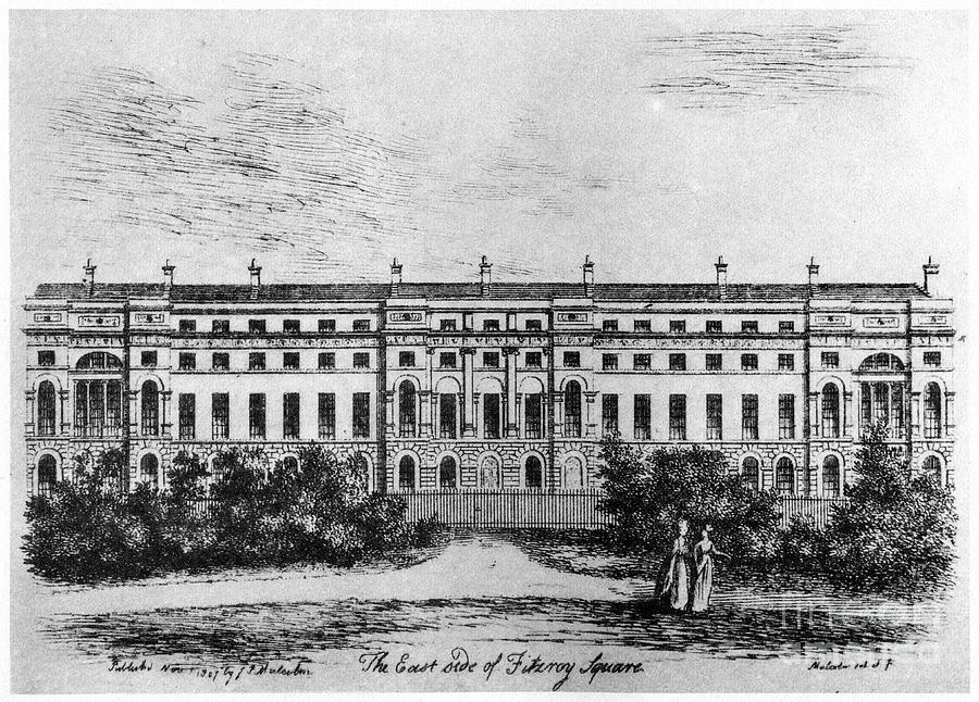The East Side Of Fitzroy Square Drawing by Print Collector