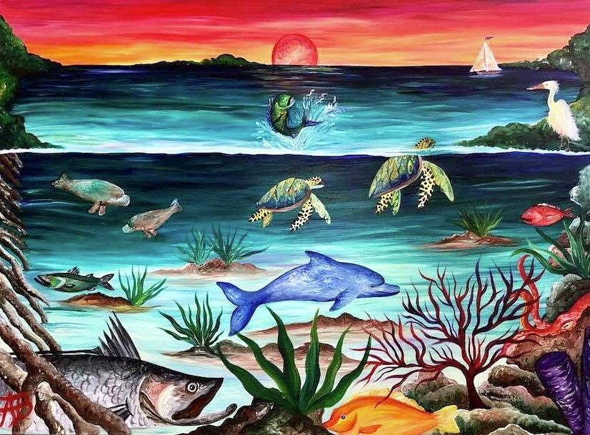 The Ecosystem Painting by Annabella Brewster - Fine Art America