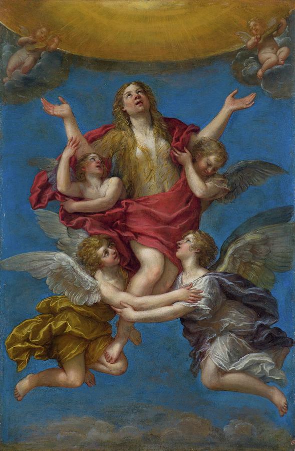 The Ecstasy Of Mary Magdalene Painting By Francesco Albani Fine Art America