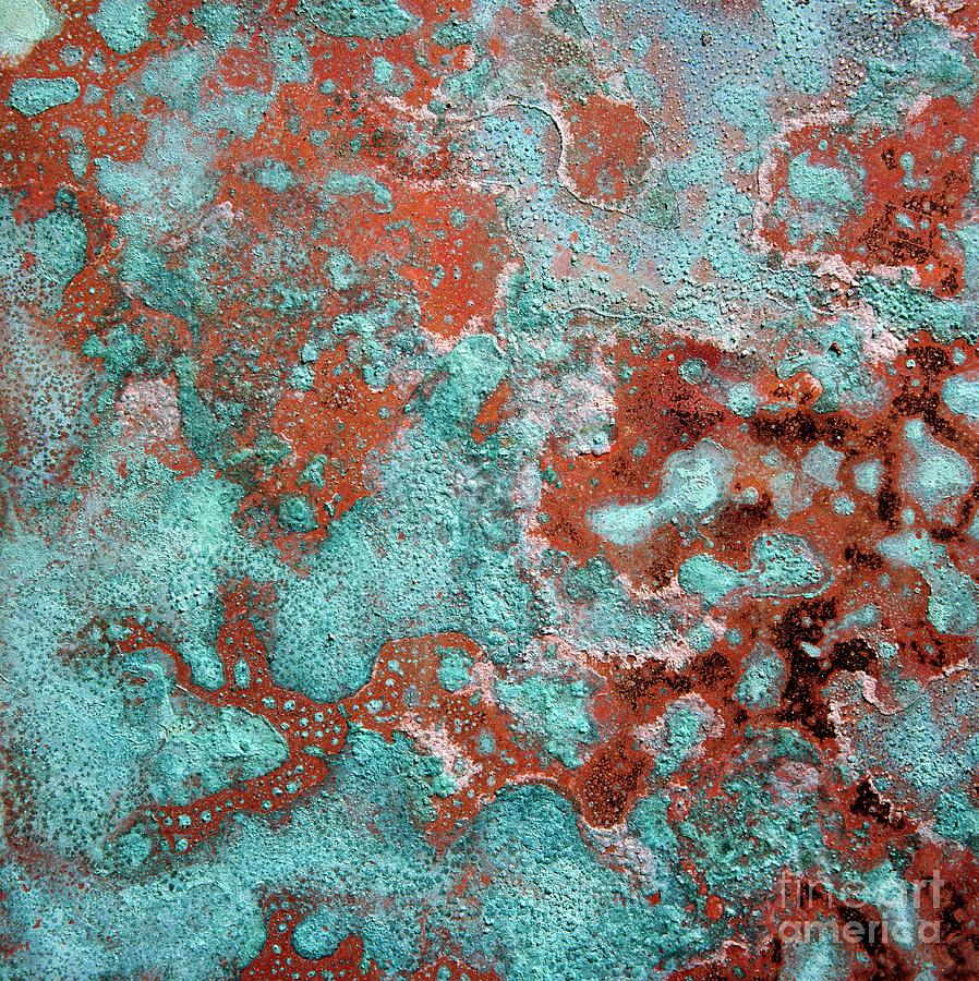 The Effect Of Corrosion On A Copper Sheet Photograph by Victor De Schwanberg/science Photo