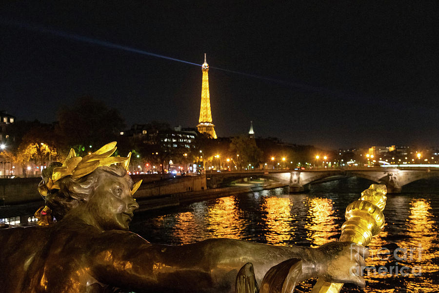 The Eiffel Tower Reflections Seine River Paris France Photograph by Wayne Moran