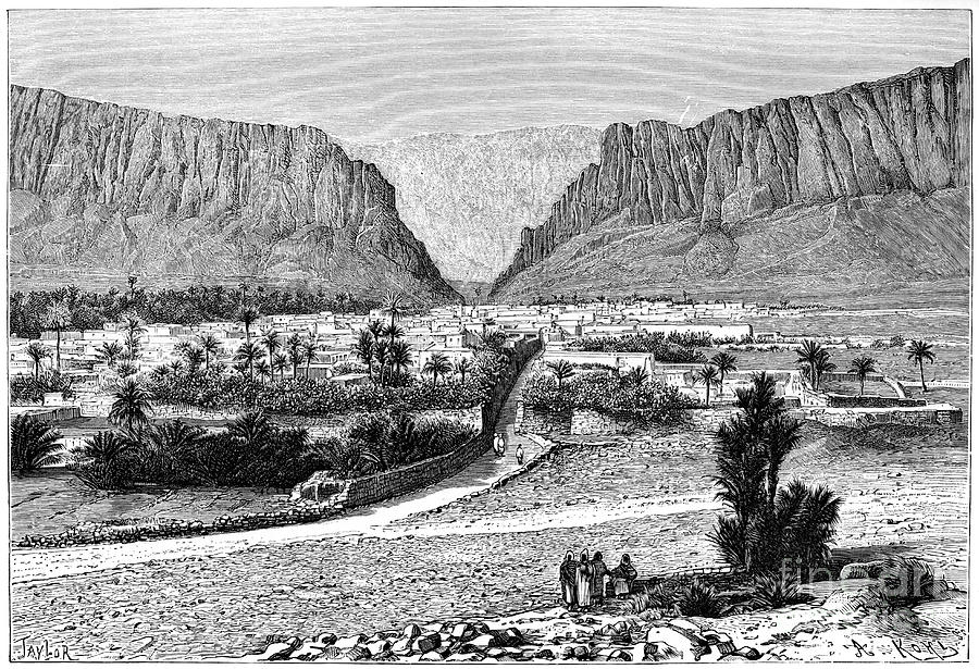 The El-kantara Gorge, Tunisia Drawing by Print Collector