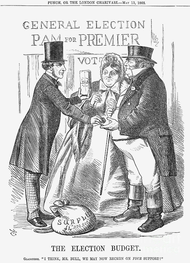 The Election Budget, 1865. Artist John Drawing by Print Collector