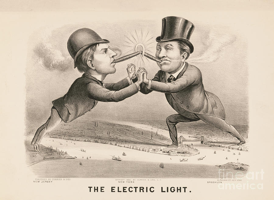 The Electric Light by Library Of Congress/science Photo Library