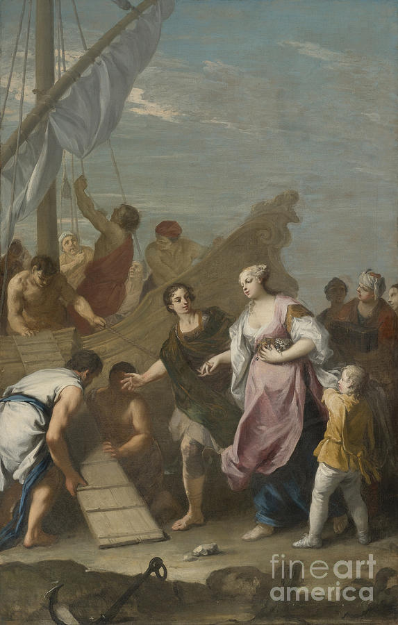 The Embarkation Of Helen Of Troy Drawing by Heritage Images