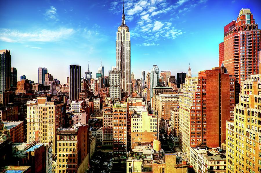 The Empire State Building In All Its Photograph by Photography By Steve Kelley Aka Mudpig