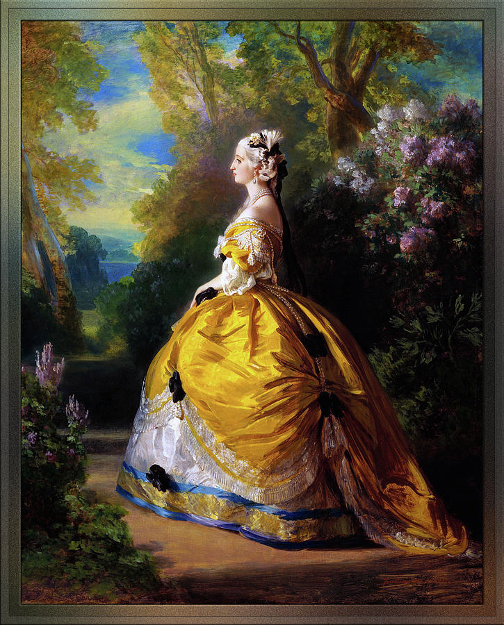 The Empress Eugenie by Franz Xaver Winterhalter Painting by Rolando Burbon