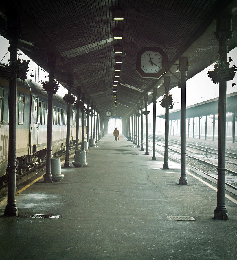 Station Photograph - The End Of A Day by Vesna Lavrnja