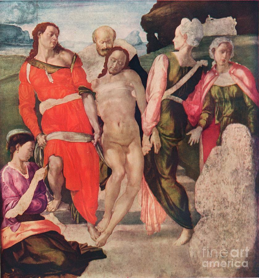 The Entombment, C1500, 1911 Drawing by Print Collector The Entombment, C1500, 1911 Drawing by Print Collector