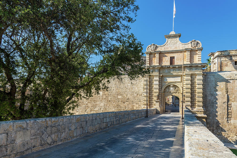 The Entrance To The Medieval City Of Mdina, Malta Photograph by Manuel Bischof