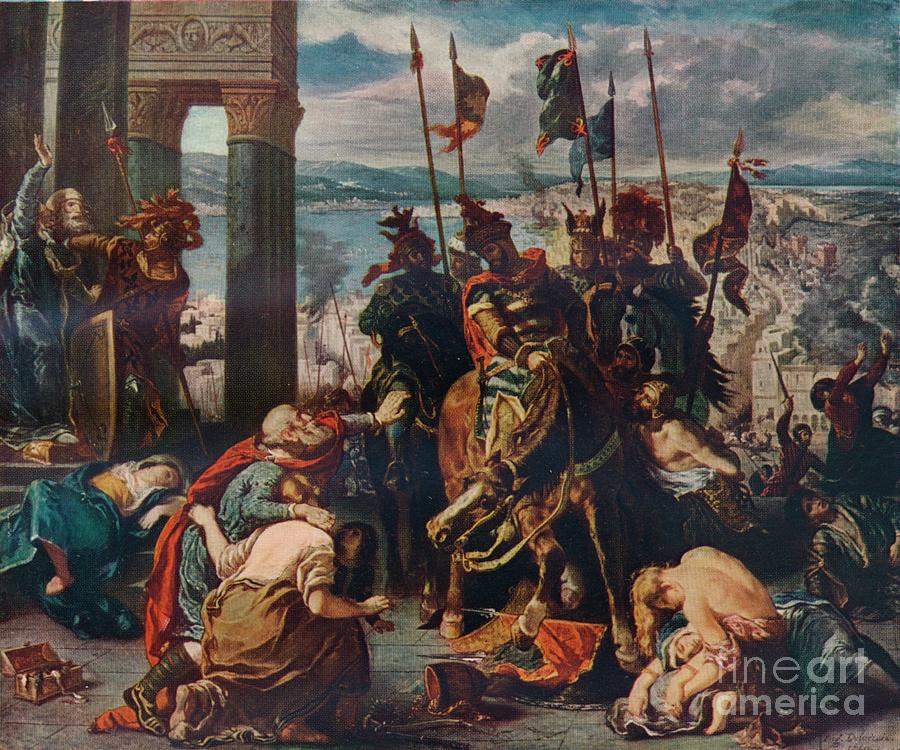 The Entry Of The Crusaders Drawing by Print Collector