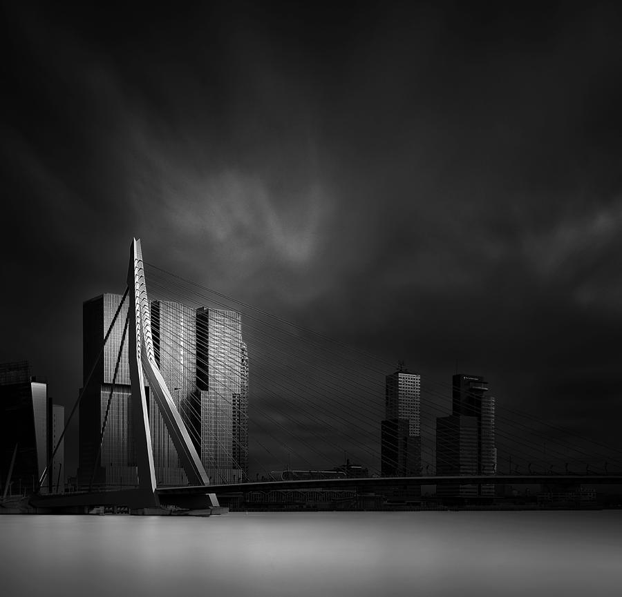 The Erasmus Bridge Rotterdam The Netherlands Photograph by Arthur Van Orden