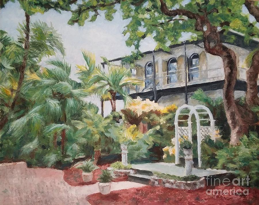 The Ernest Hemingway House And Museum In Key West, Usa Painting