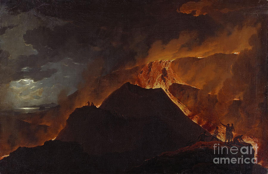 The Eruption Of Mount Vesuvius Drawing by Heritage Images