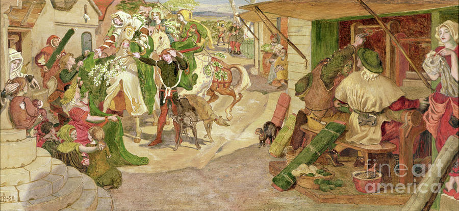 The Establishment Of The Flemish Weavers In Manchester In 1363, 1888 Photograph by Ford Madox Brown