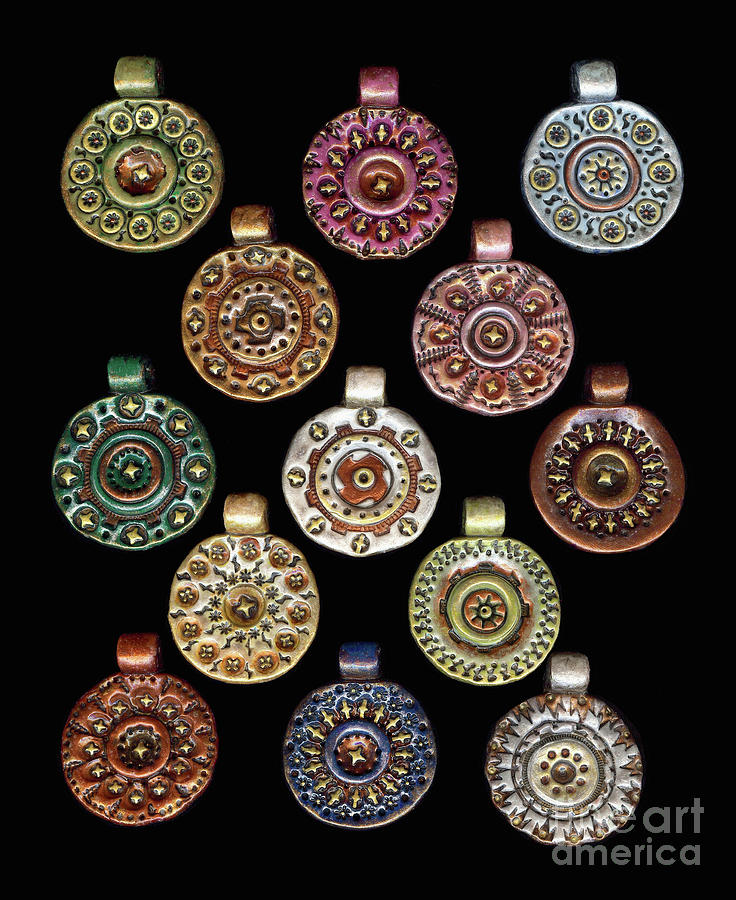 The Exalted Beauty Amulet Medallion Collection. Display 1 Jewelry by Amy E Fraser