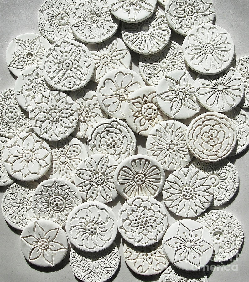 The Exalted Beauty Empress Medallions. Hand Carved Molds. Work In Progress. Display 1 Jewelry by Amy E Fraser