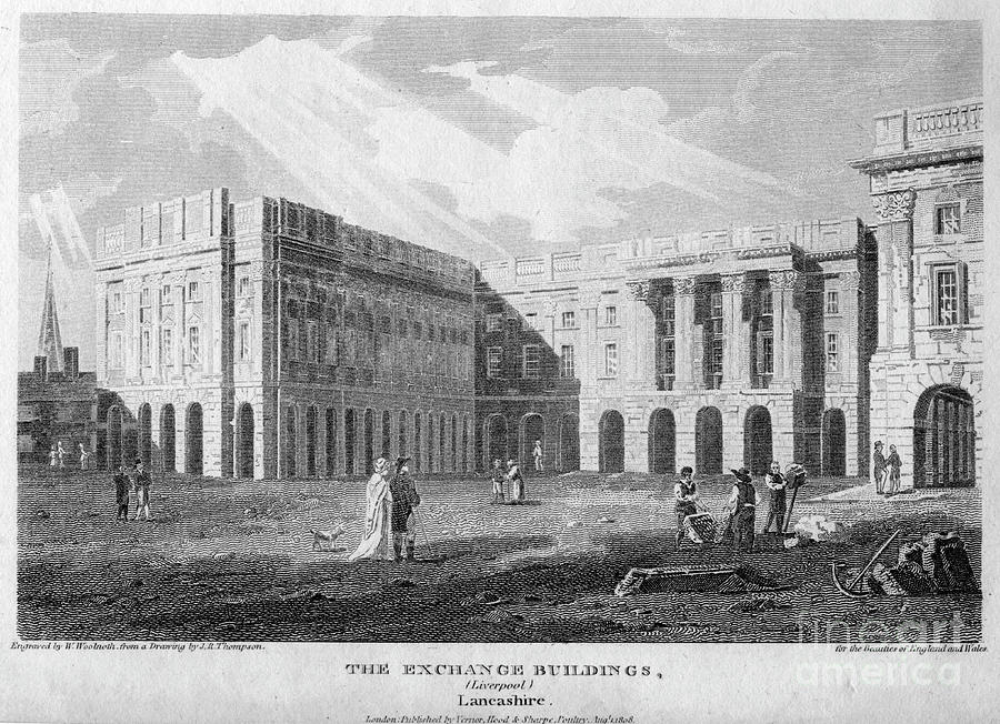 The Exchange Buildings, Liverpool Drawing by Print Collector