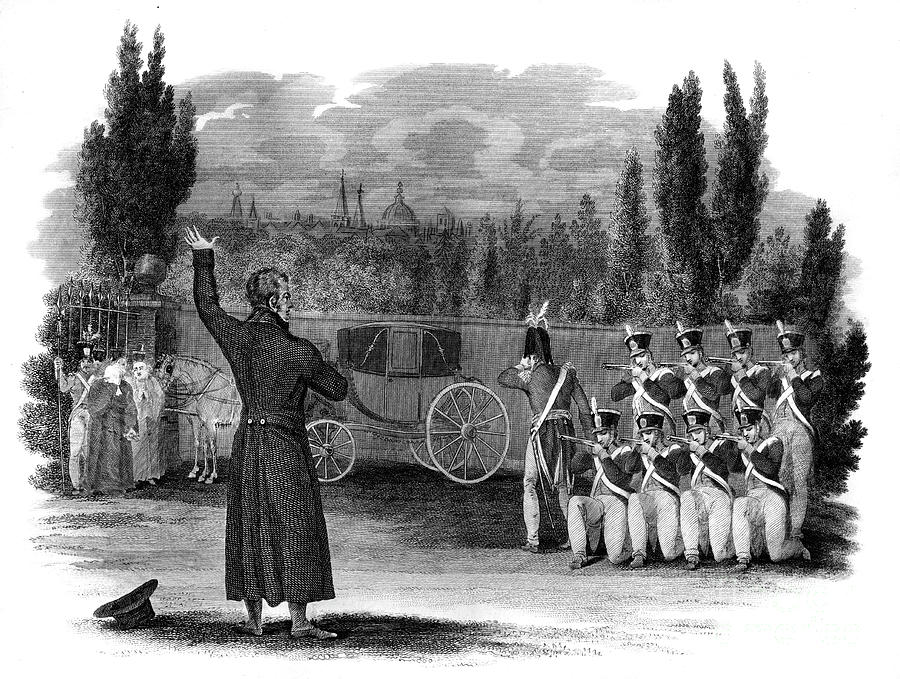 The Execution Of Marshal Ney, France Drawing by Print Collector